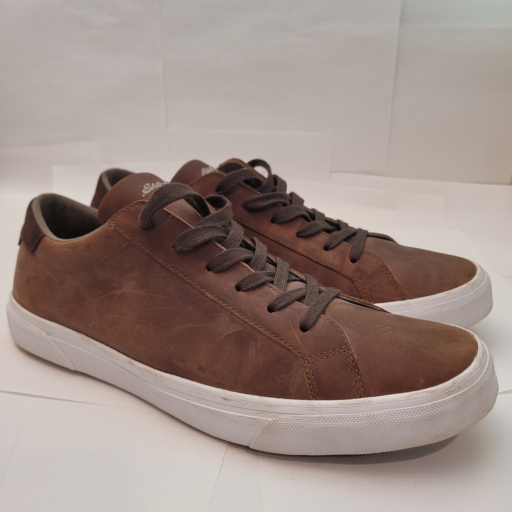 Eddie Bauer Leather Sneakers Mens 13 Brown Excellent Low Top Shoes 0103-966 Fh22 View 6